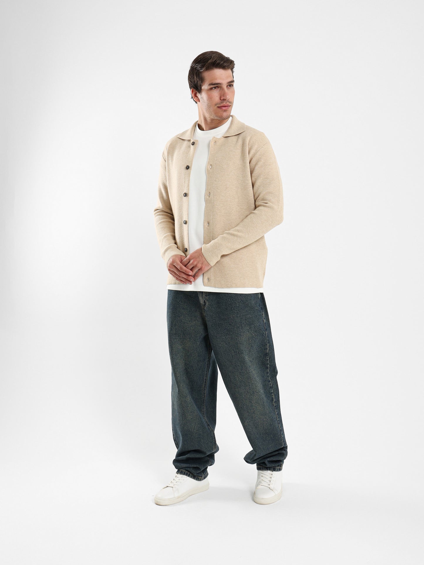 Tricot Button Up Shirt