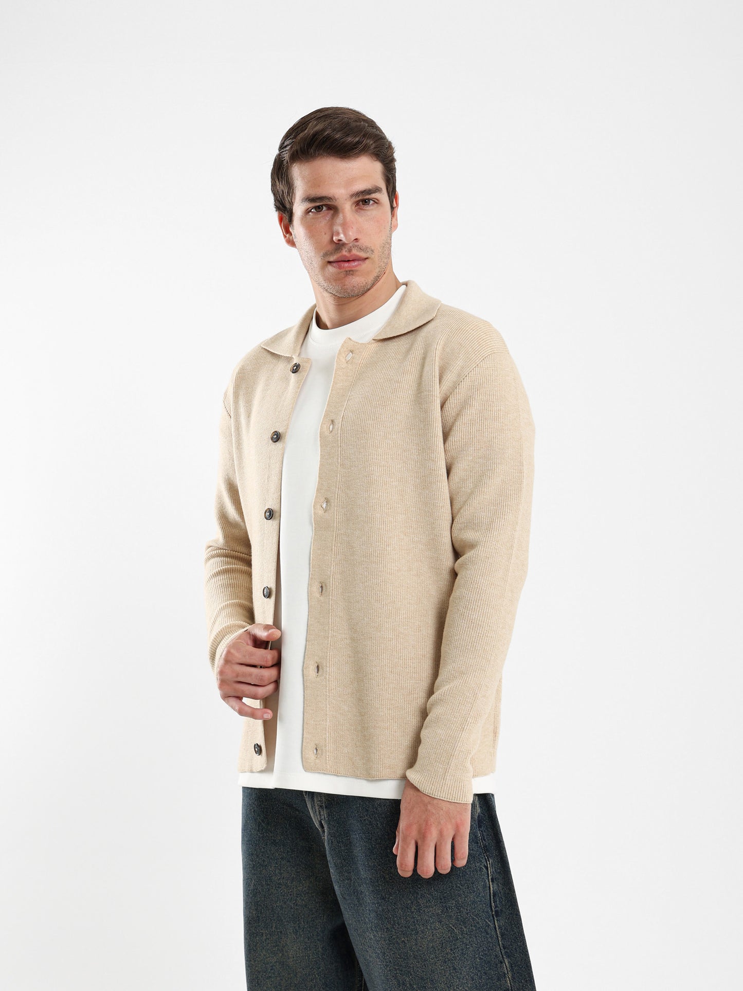 Tricot Button Up Shirt