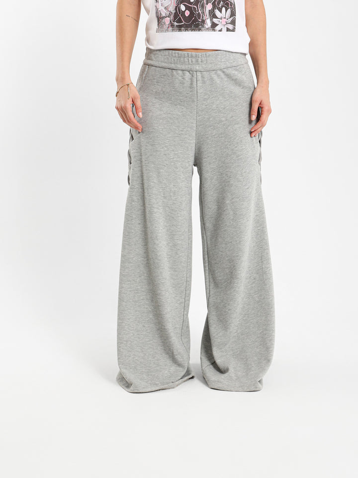 Side Tie Oversized Sweatpants