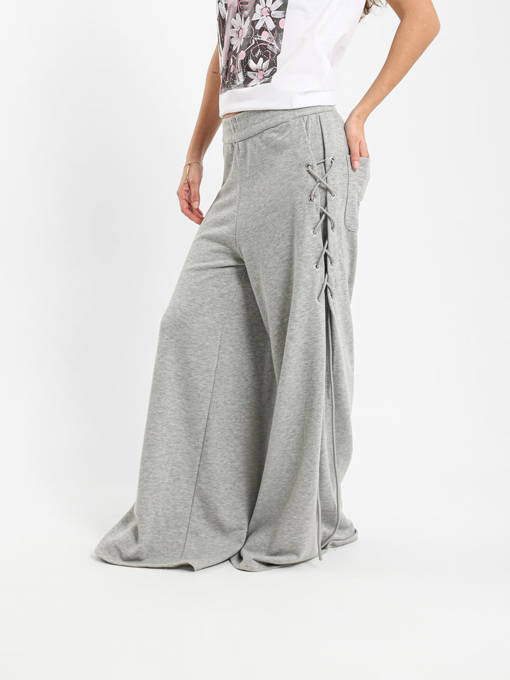 Side Tie Oversized Sweatpants