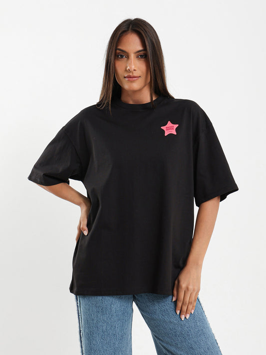 Whatever Happens Star Oversized T-Shirt