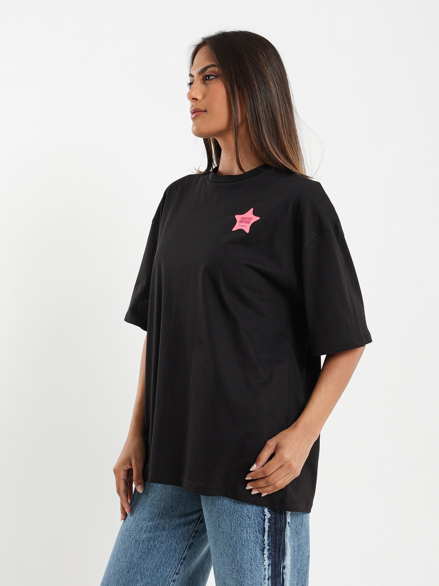Whatever Happens Star Oversized T-Shirt