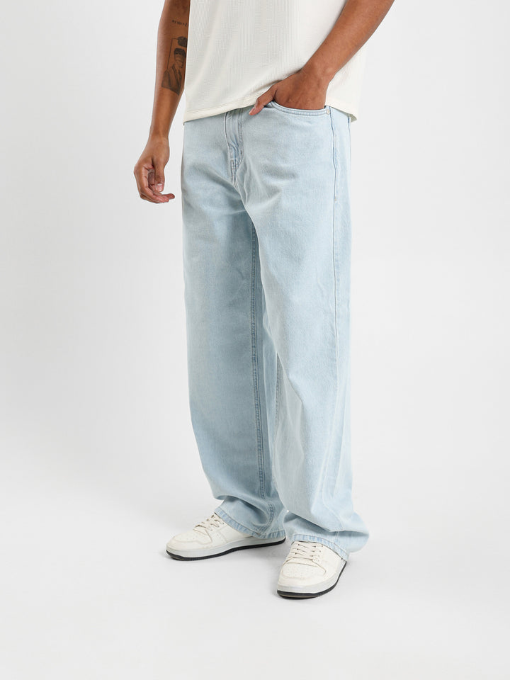 Random Wash Baggy Jeans