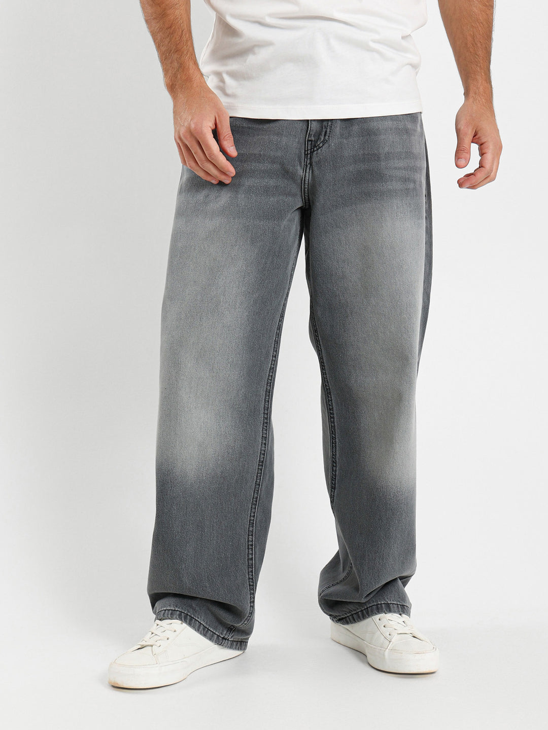 Random Wash Baggy Jeans