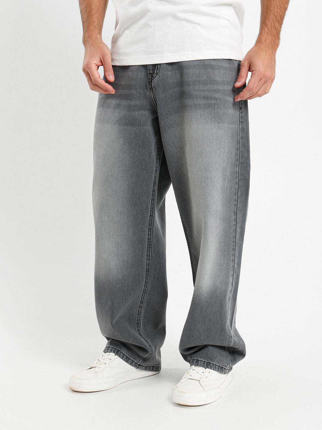 Random Wash Baggy Jeans