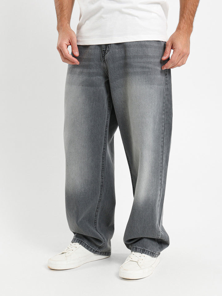 Random Wash Baggy Jeans