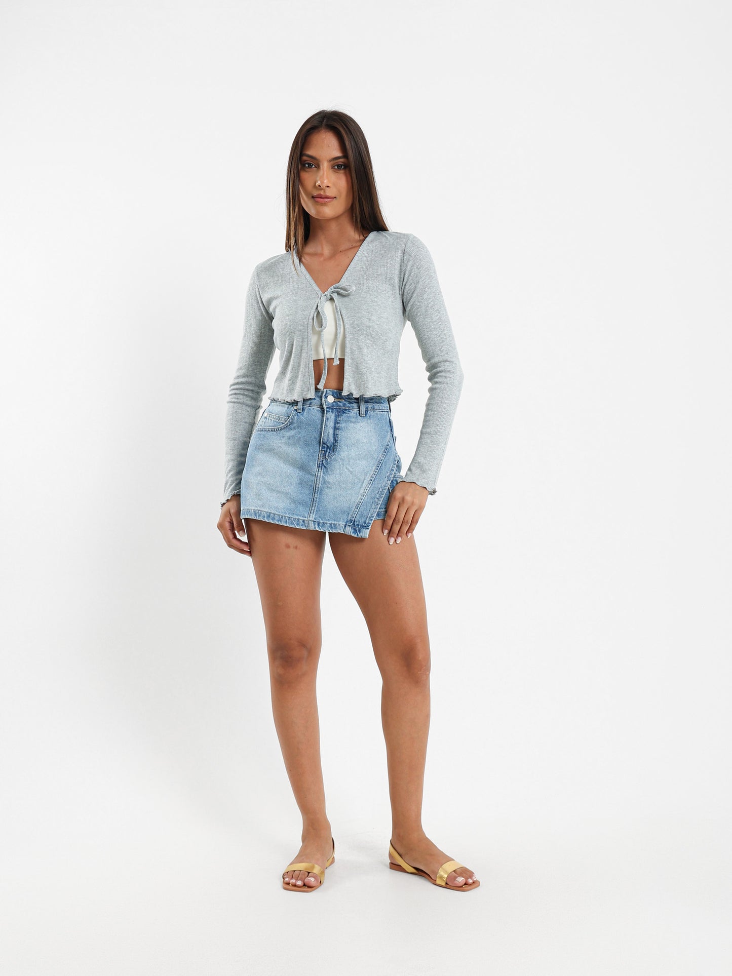 Mini Skort With Side Flap Pocket