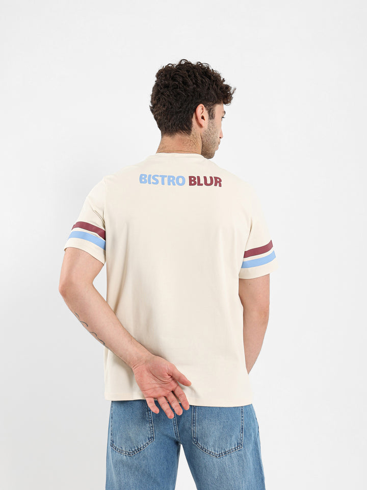 Bistro Blur Print T-Shirt