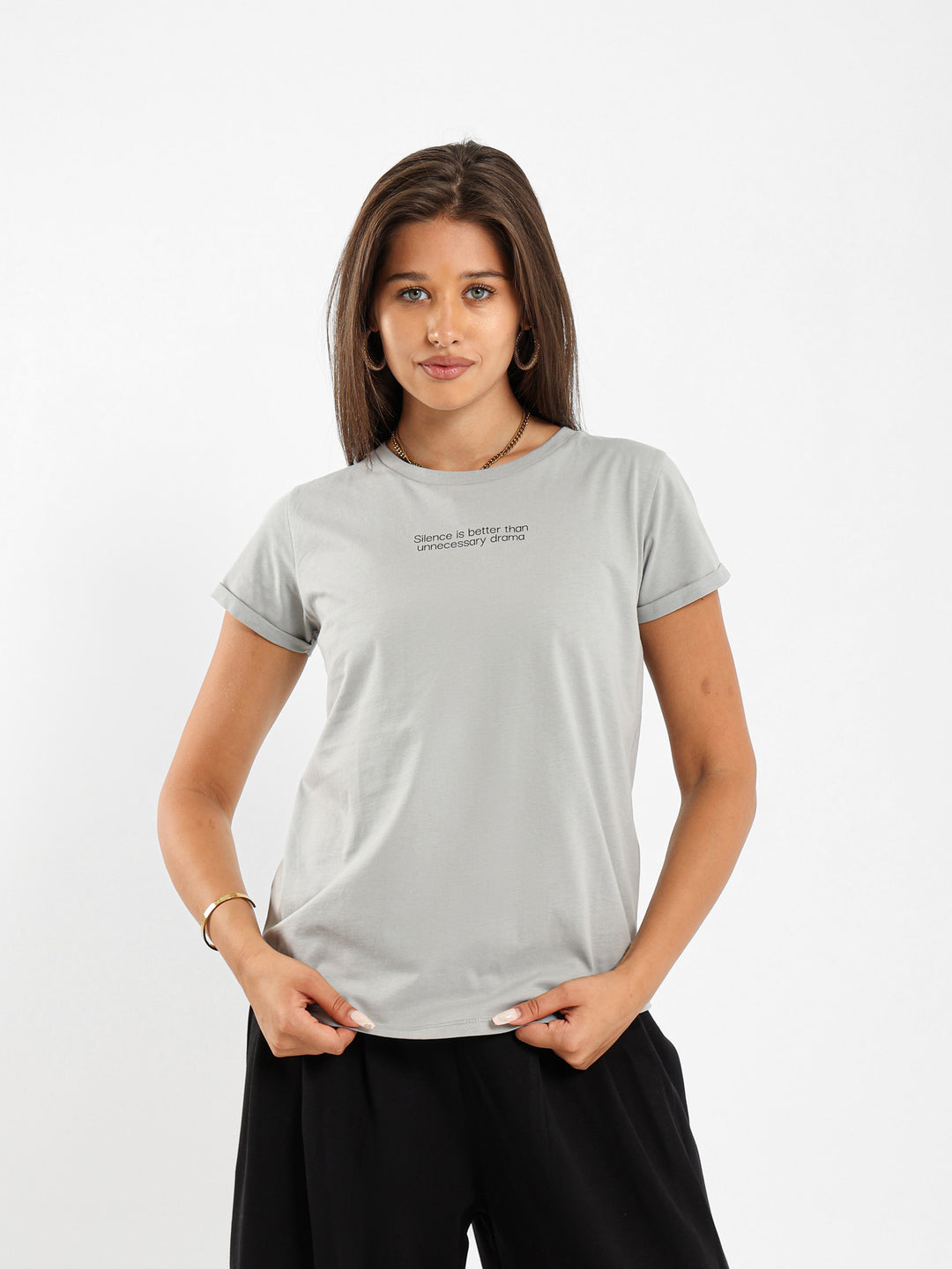 Stack Of Books Print T-Shirt