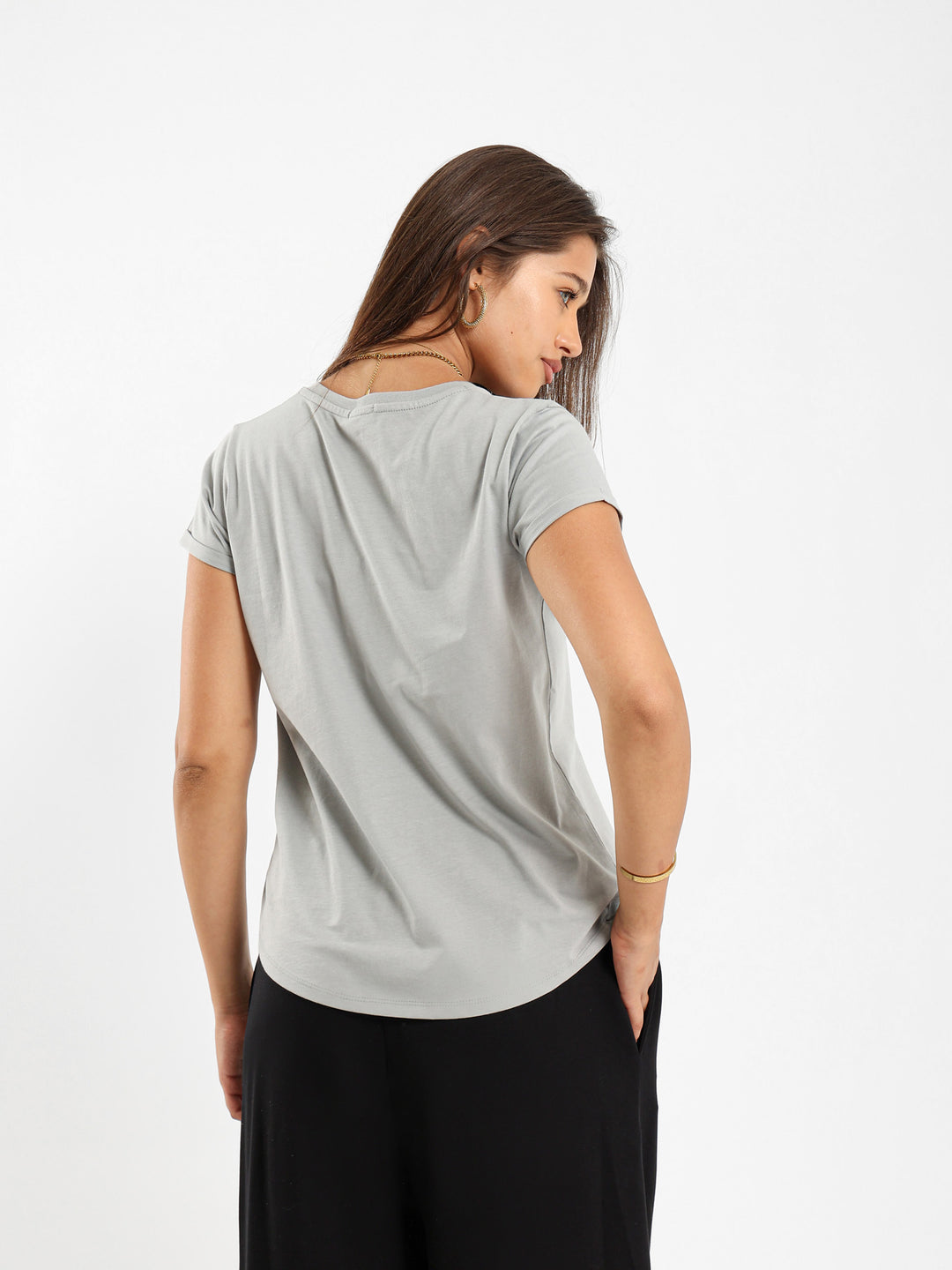 Stack Of Books Print T-Shirt