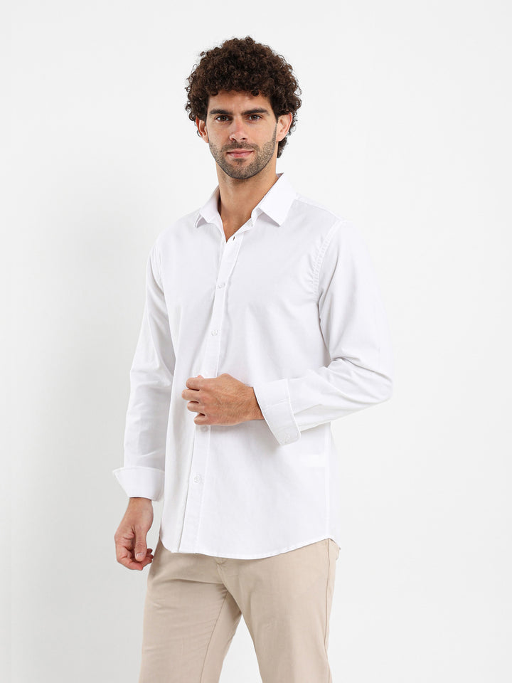 Basic Solid Oxford Shirt