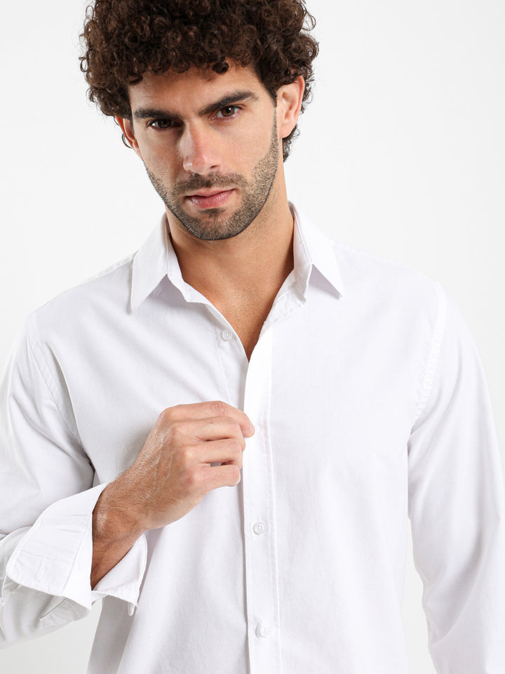 Basic Solid Oxford Shirt