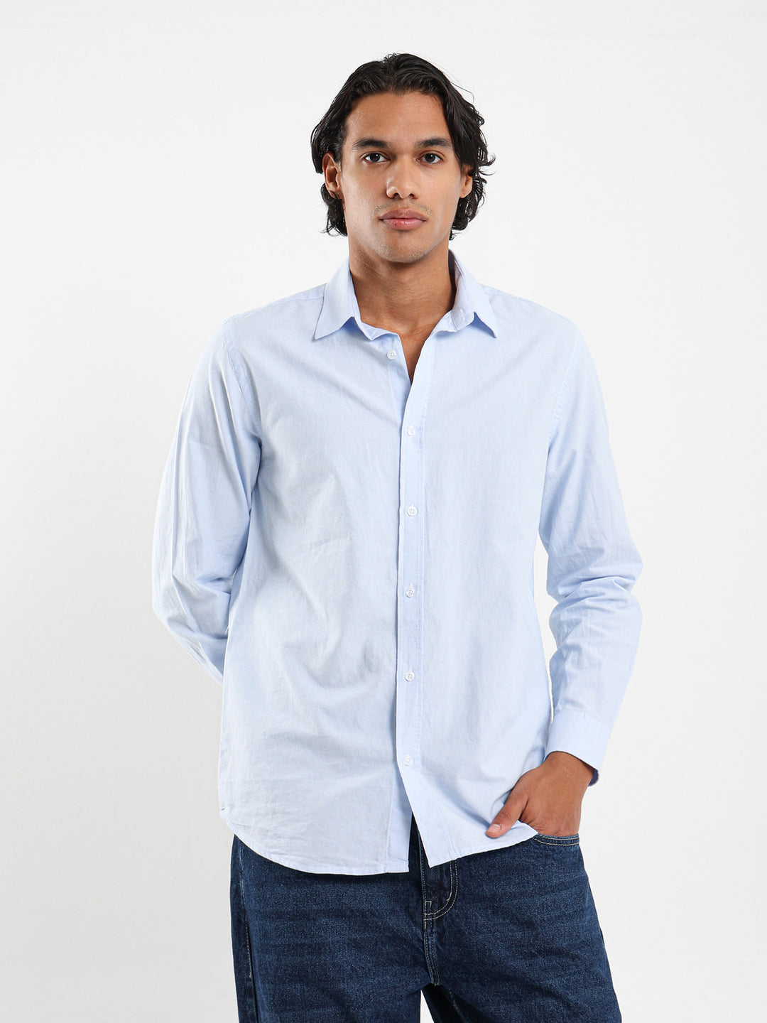 Basic Solid Oxford Shirt