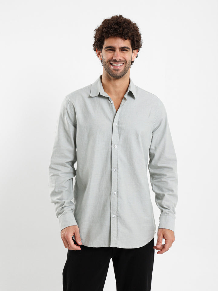 Basic Solid Oxford Shirt