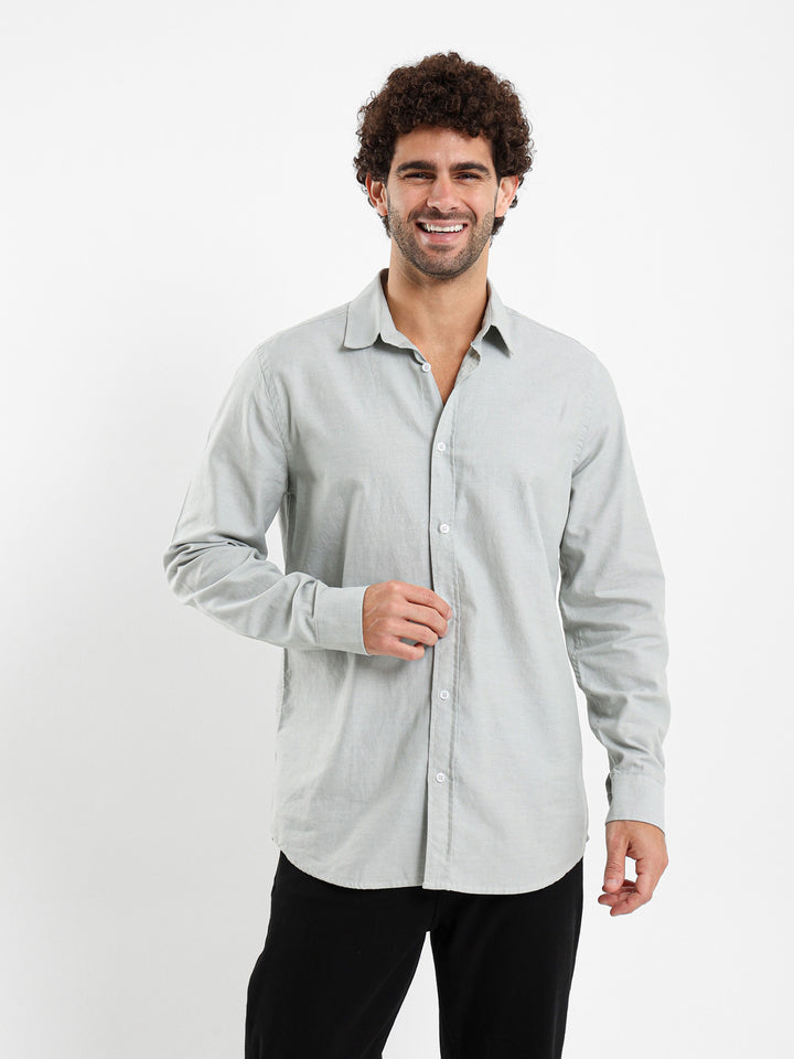Basic Solid Oxford Shirt