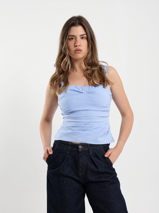 Striped Corset Top