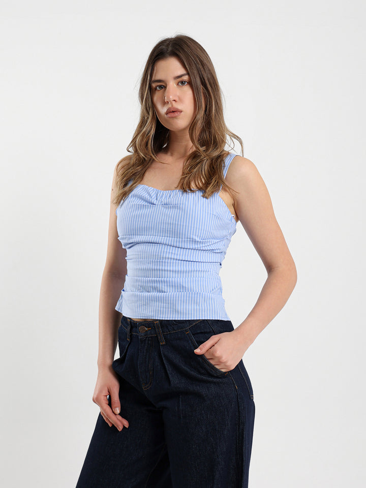 Striped Corset Top