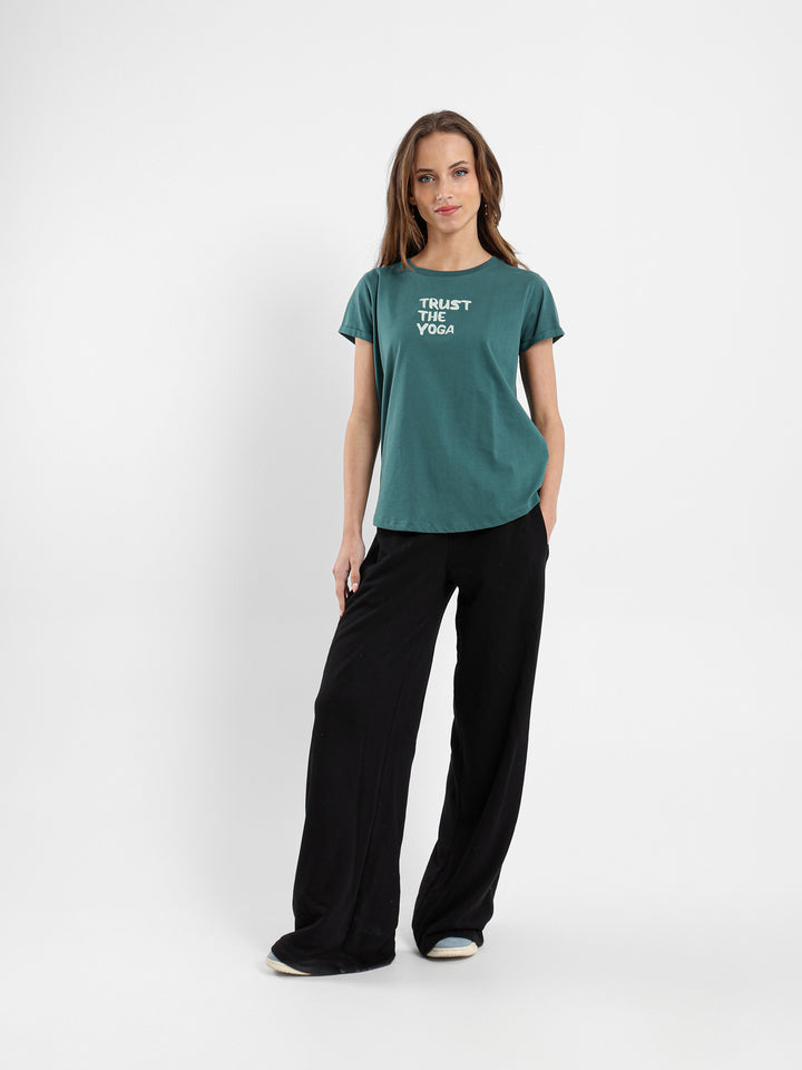 Trust The Yoga Printed T-Shirt