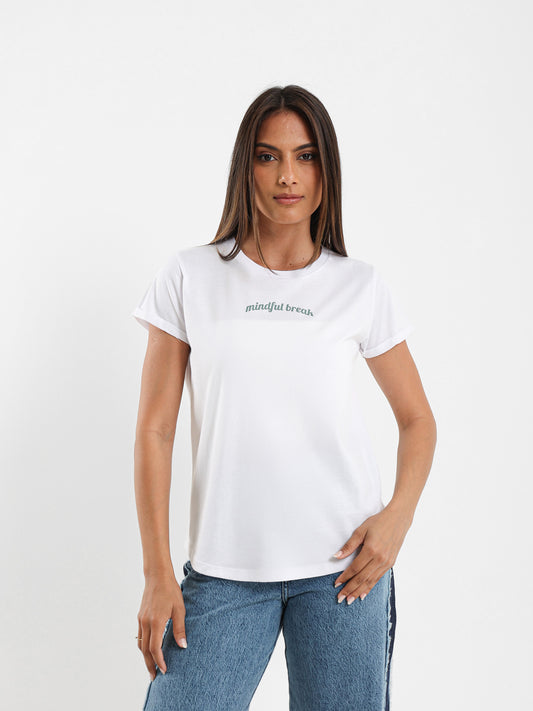 Mindful Break Printed T-Shirt