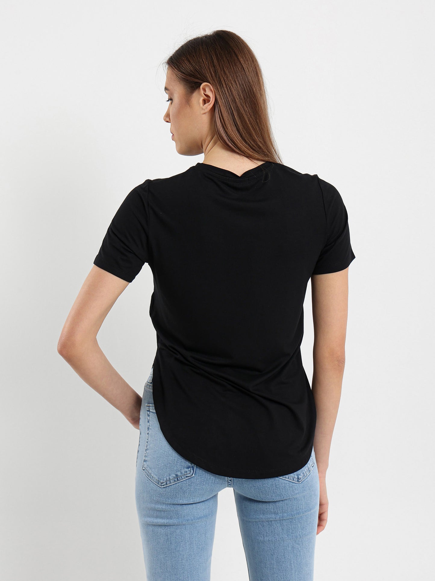 Loose Fit Hi-Low Hem T-Shirt