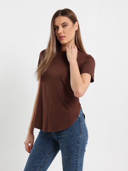 Loose Fit Hi-Low Hem T-Shirt