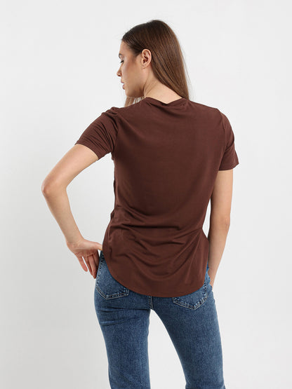 Loose Fit Hi-Low Hem T-Shirt