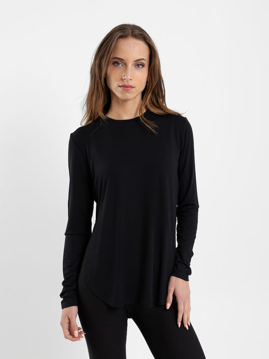 Long Sleeve Hi-Low Hem Tee