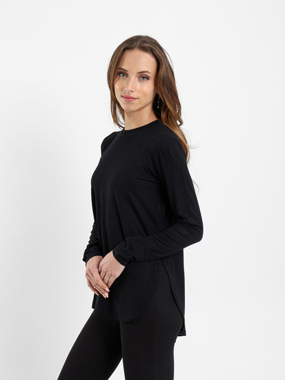 Long Sleeve Hi-Low Hem Tee