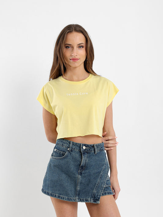 Tennis Core Cropped T-Shirt