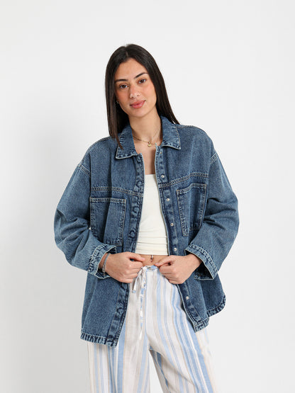 Oversized Denim Shirt