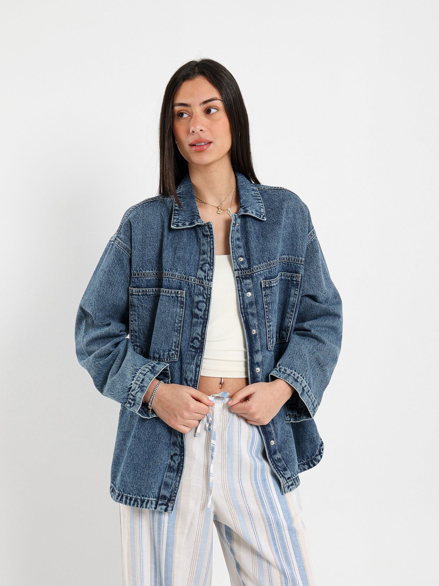 Oversized Denim Shirt