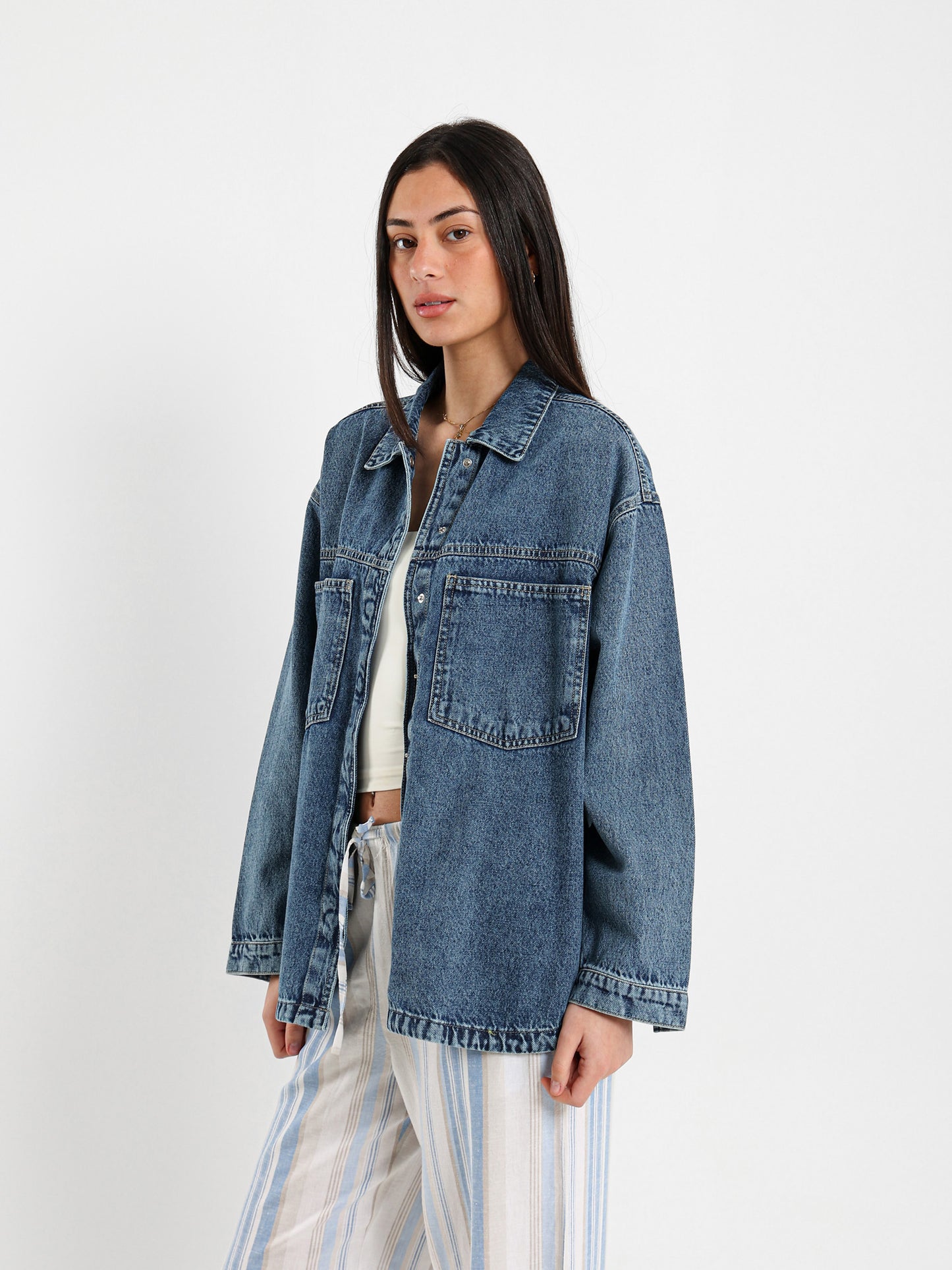 Oversized Denim Shirt