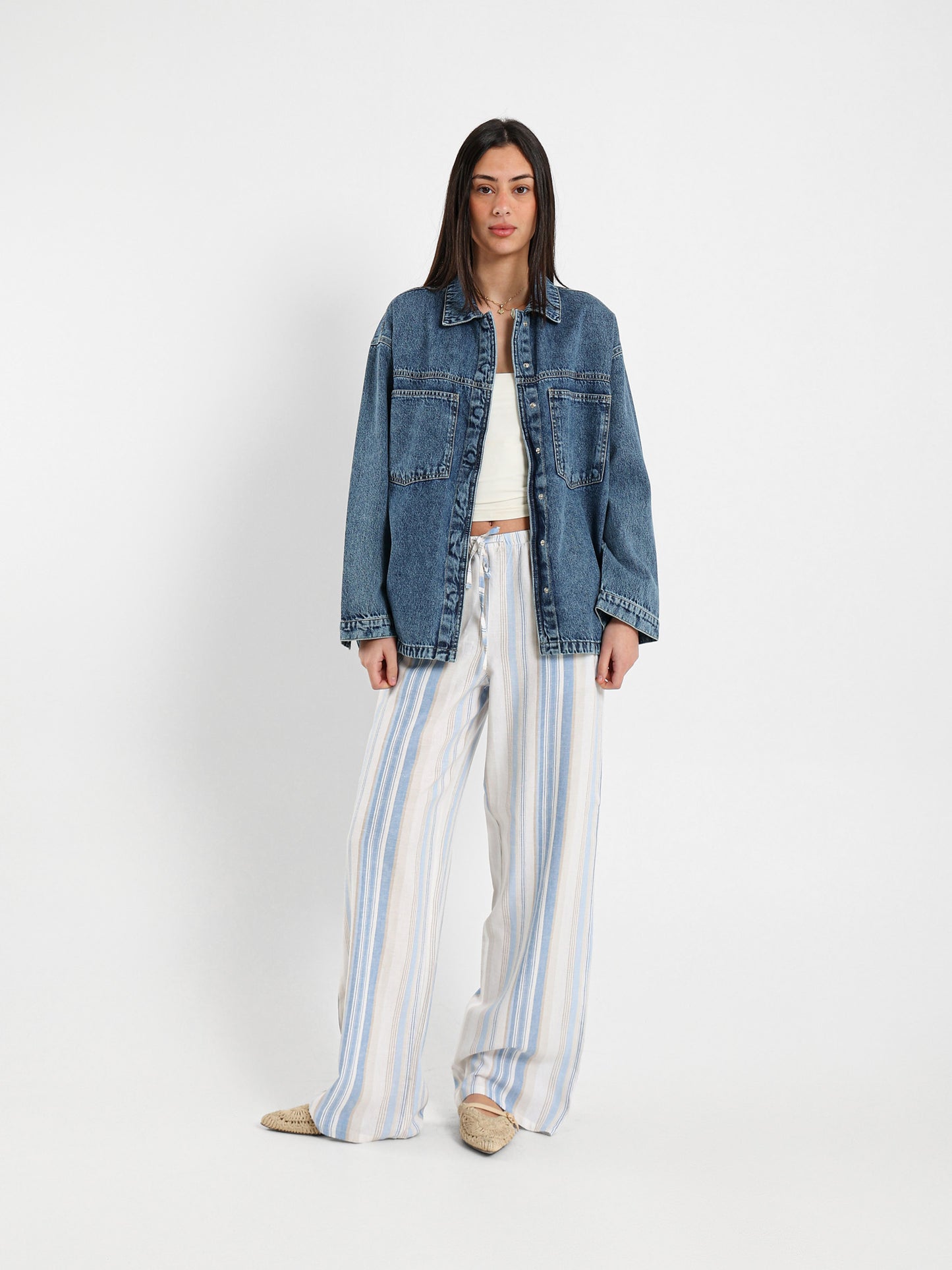 Oversized Denim Shirt