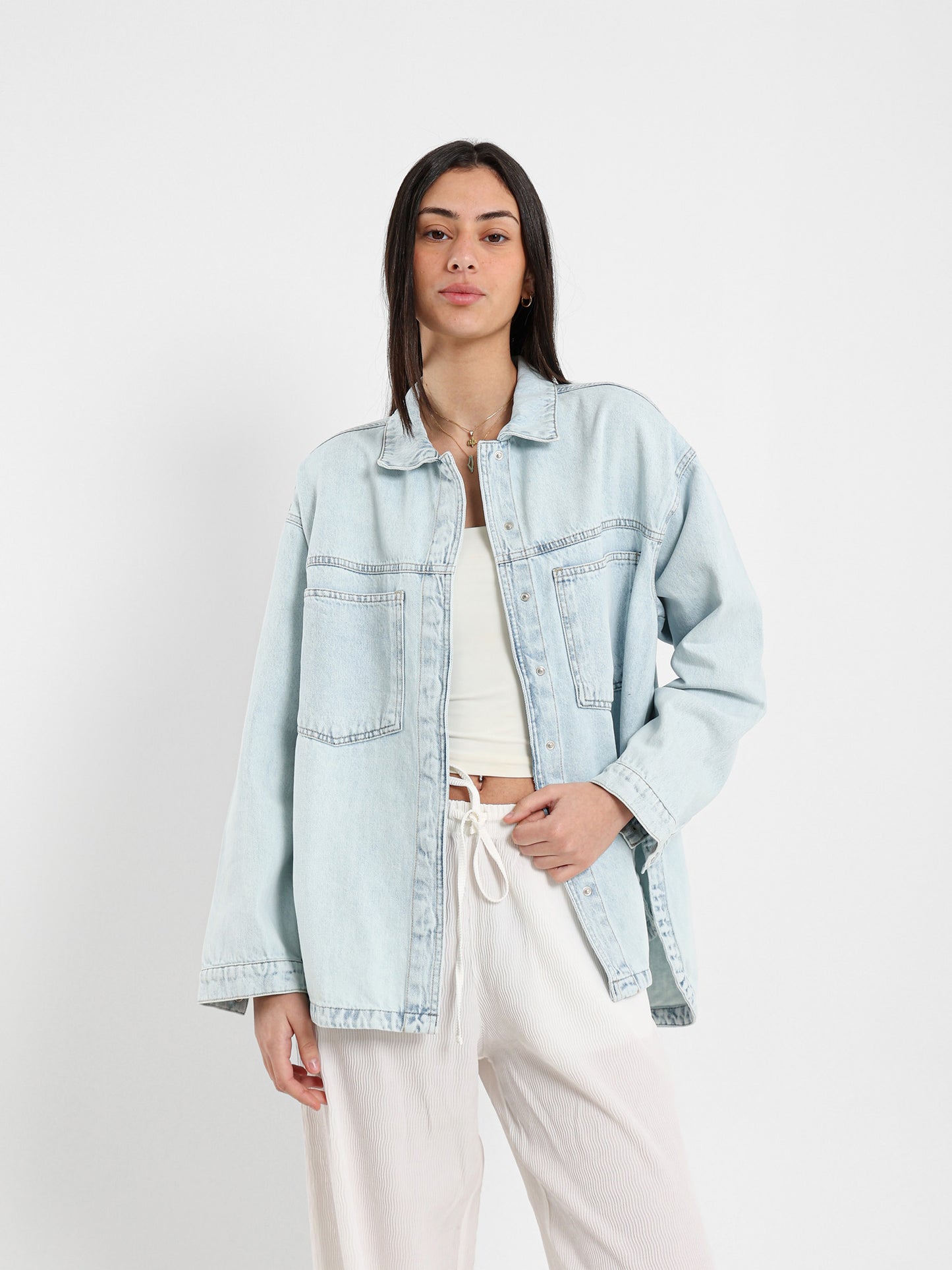 Oversized Denim Shirt