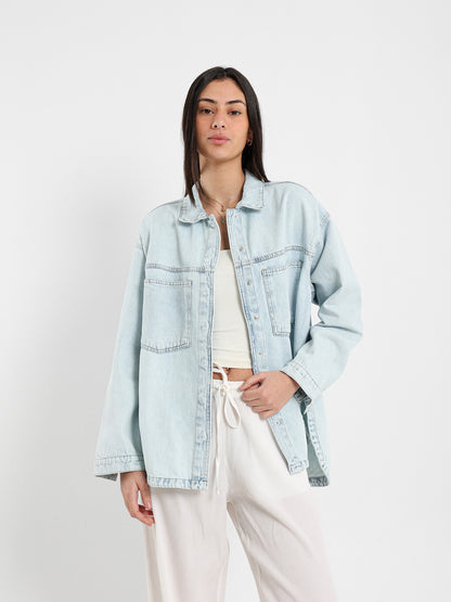 Oversized Denim Shirt