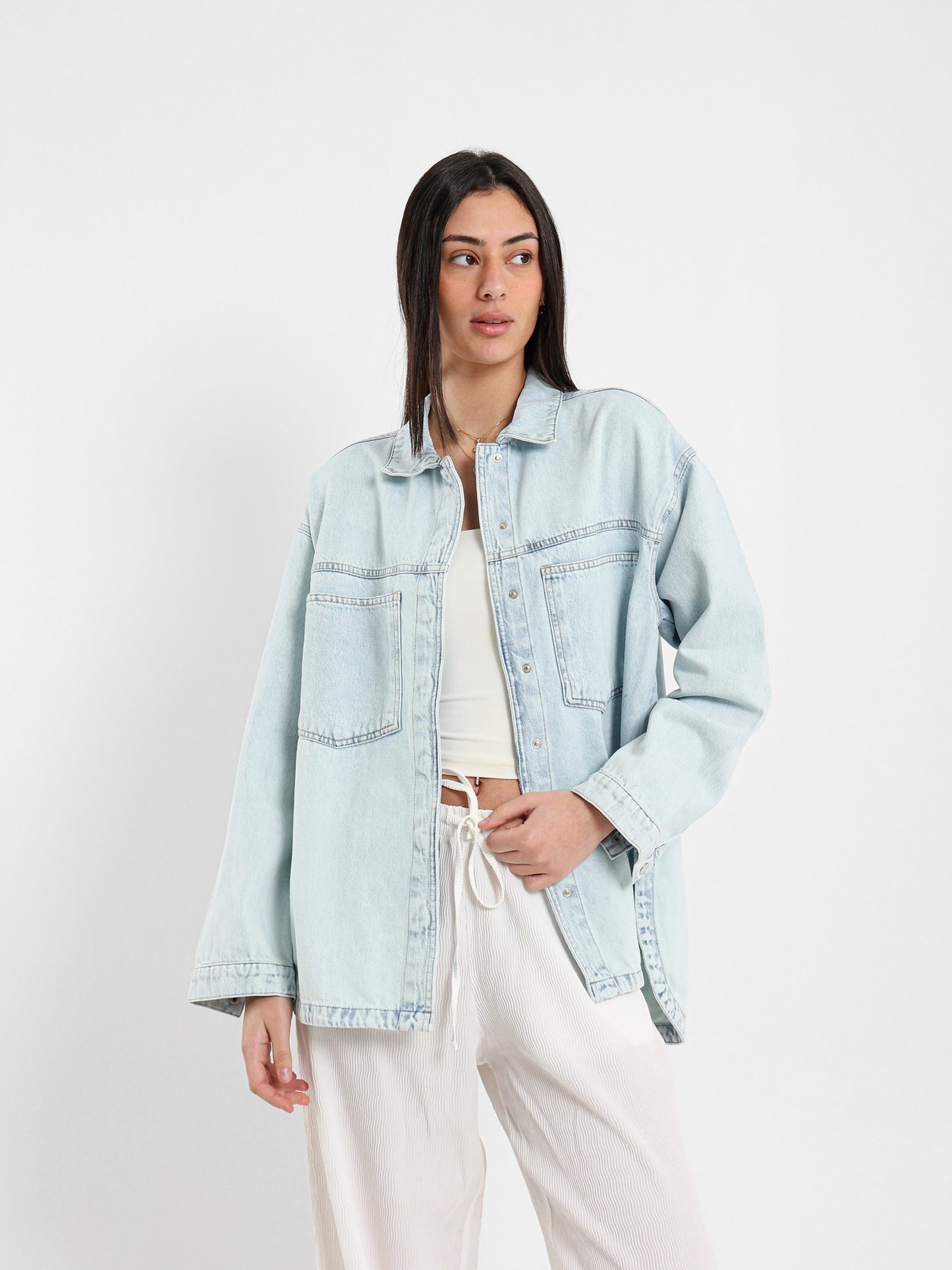 Oversized Denim Shirt