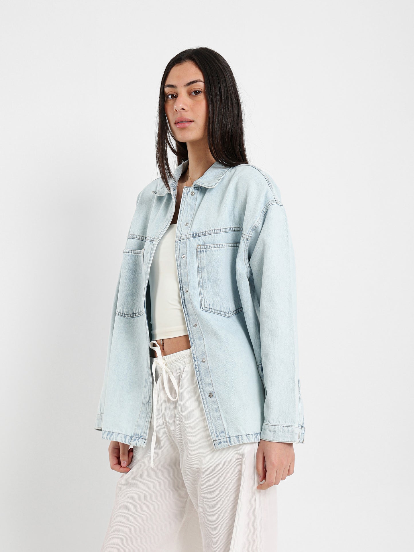 Oversized Denim Shirt