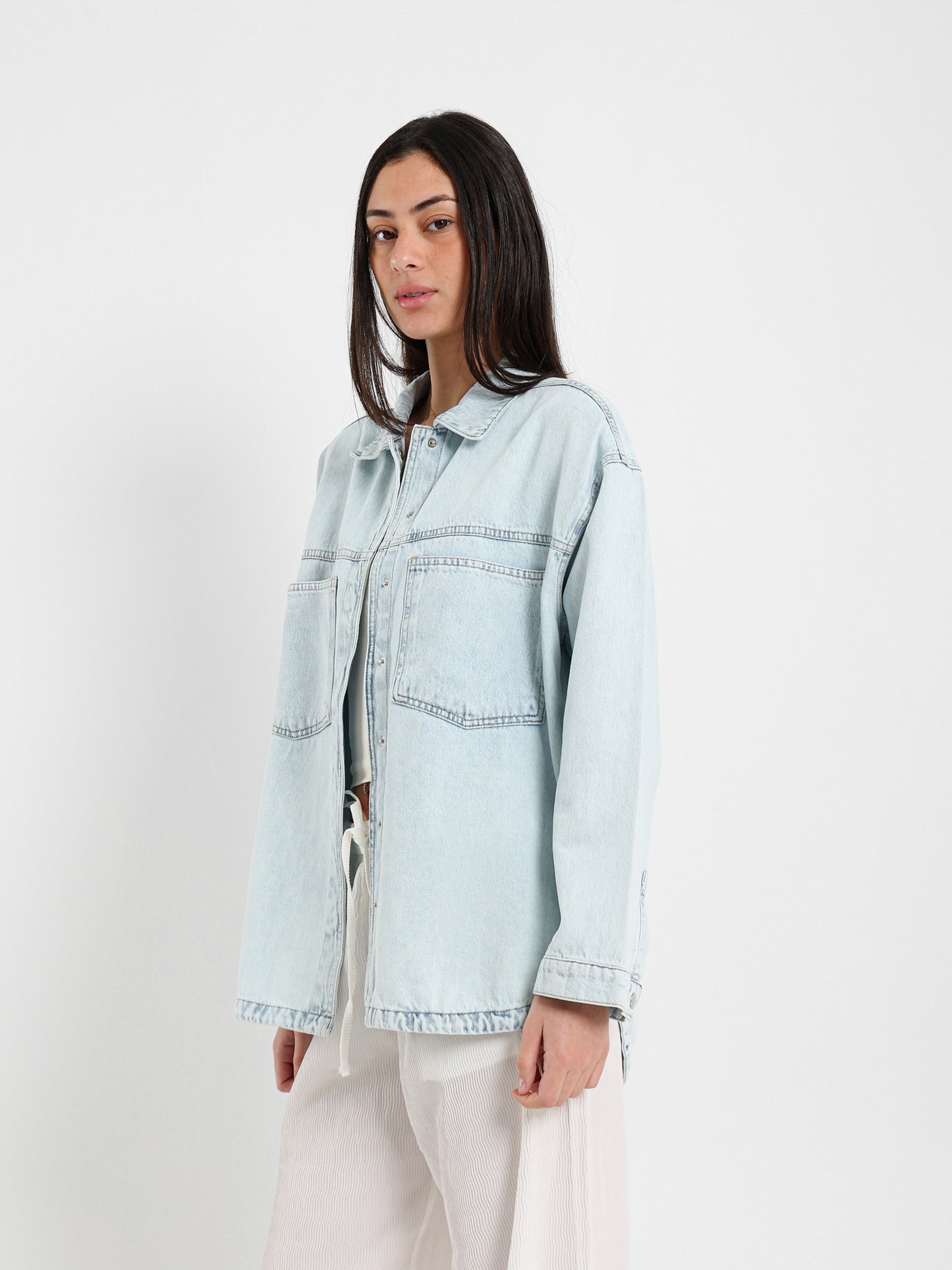 Oversized Denim Shirt