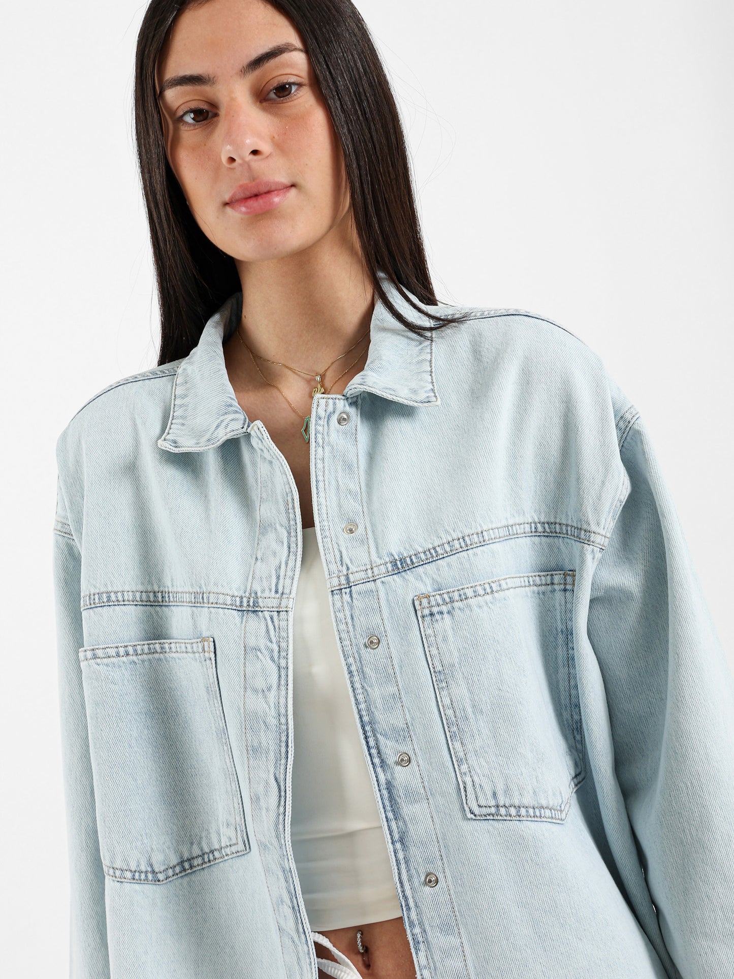 Oversized Denim Shirt