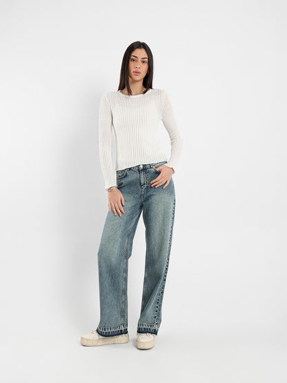 Sheer Long Sleeve Top