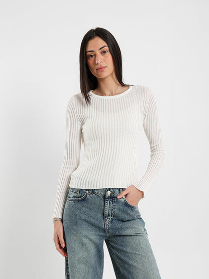 Sheer Long Sleeve Top