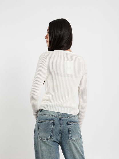 Sheer Long Sleeve Top