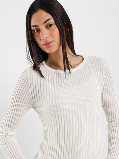 Sheer Long Sleeve Top