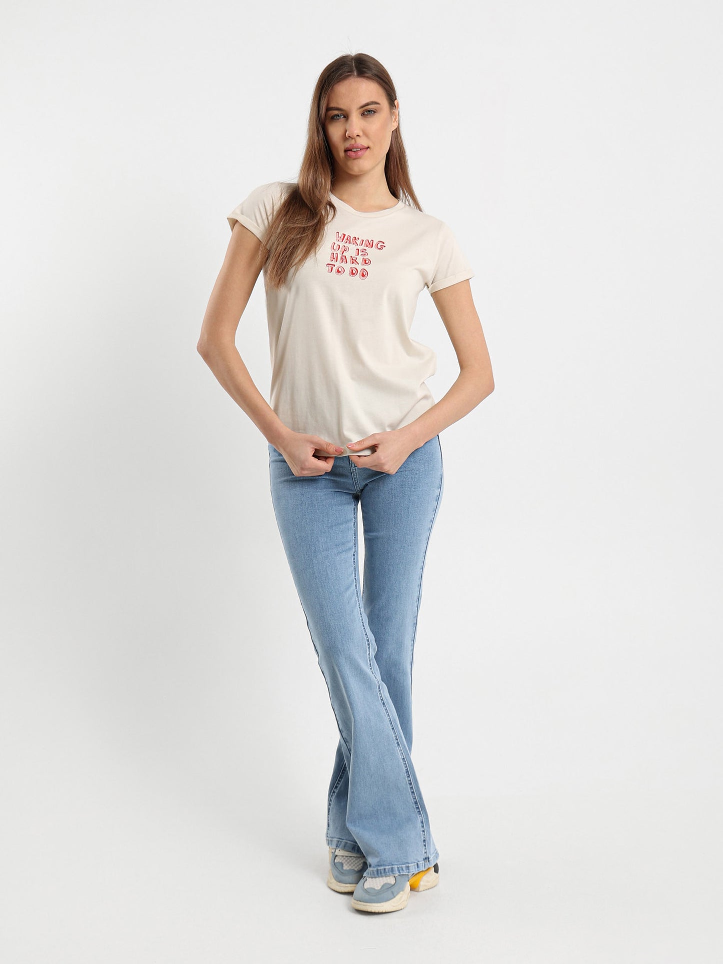 Waking Up Is Hard Printed T-Shirt