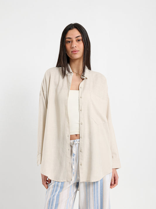 Oversized Linen Shirt