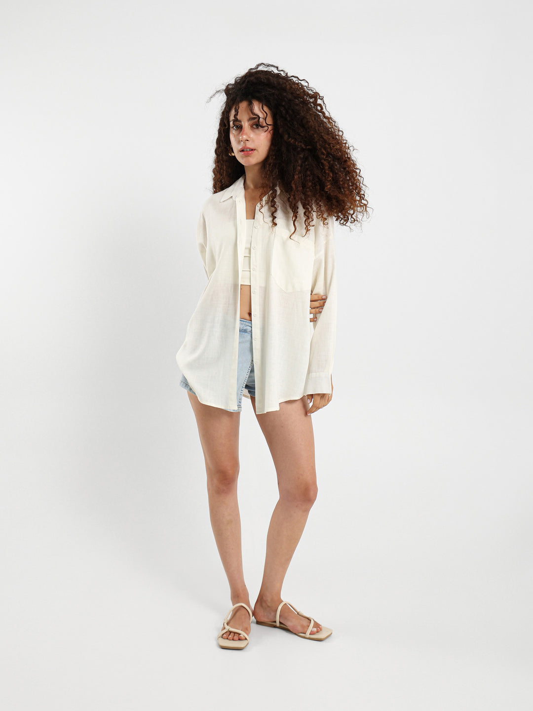 Oversized Linen Shirt