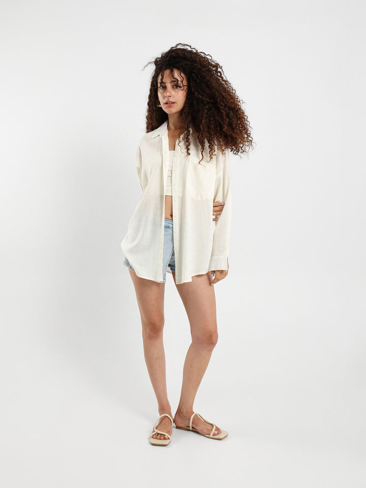 Oversized Linen Shirt