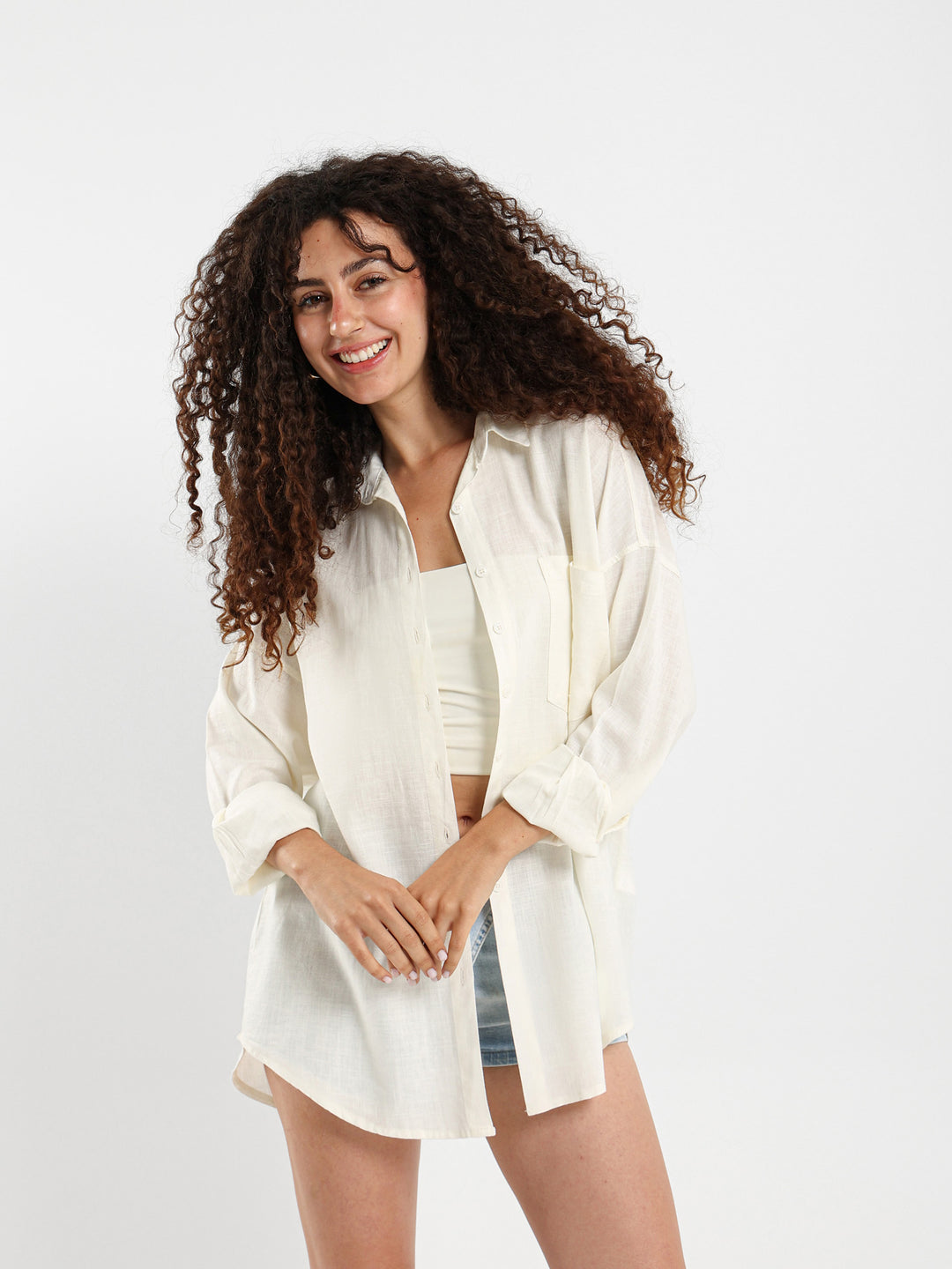 Oversized Linen Shirt