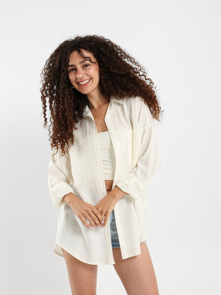 Oversized Linen Shirt
