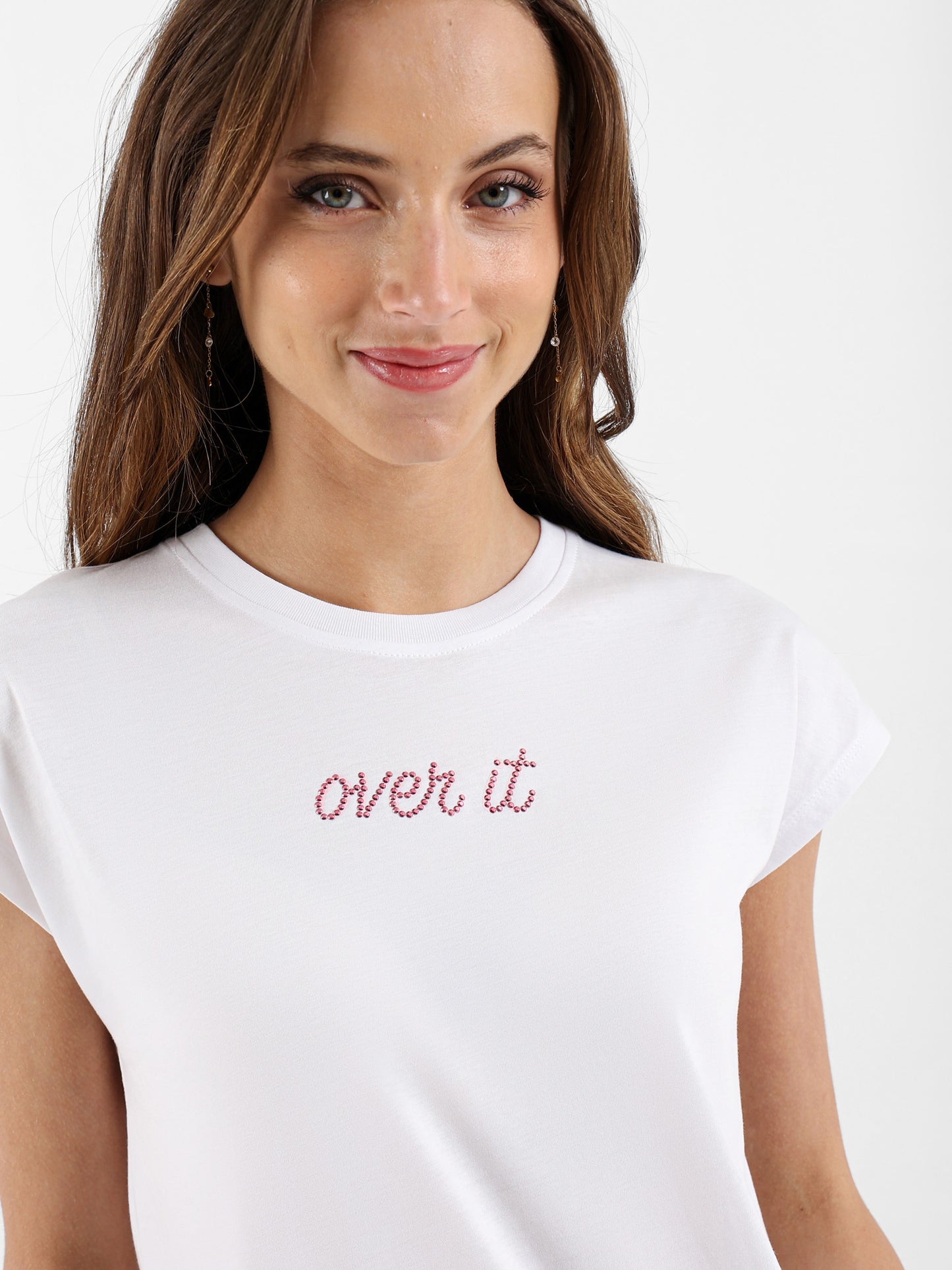 Over It Front Strassed T-Shirt
